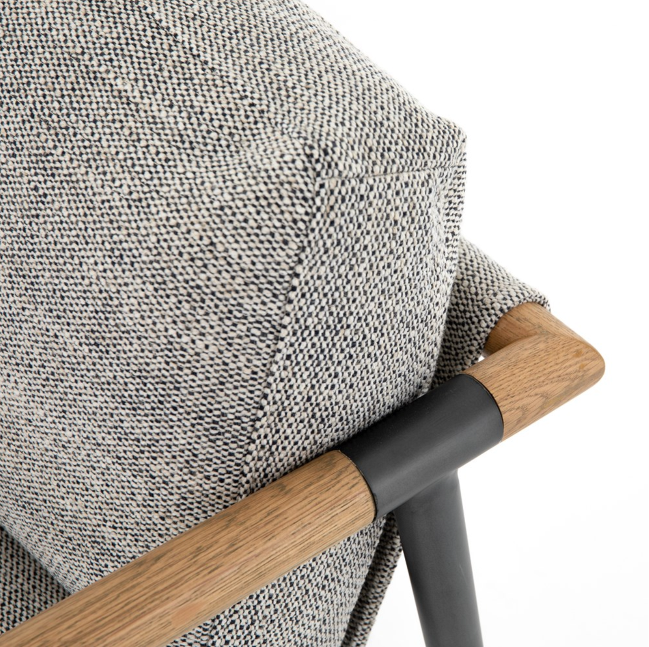 Raymond 28" Occasional Chair - Performance Raven + Metal