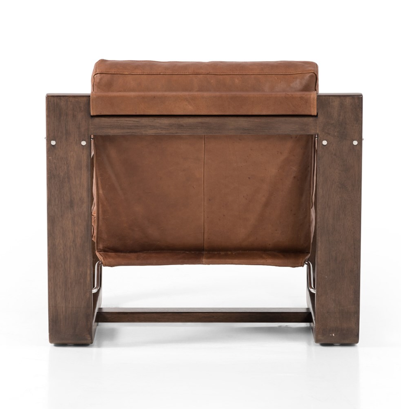 Jordana 33" Top Grain Leather Occasional Chair - Heirloom Sienna