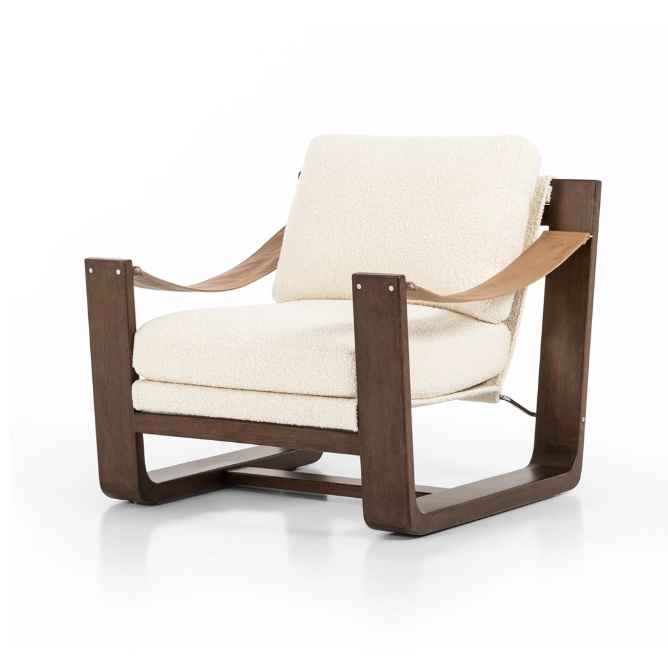 Jordana 33" Occasional Chair - Cream + Dark Ash