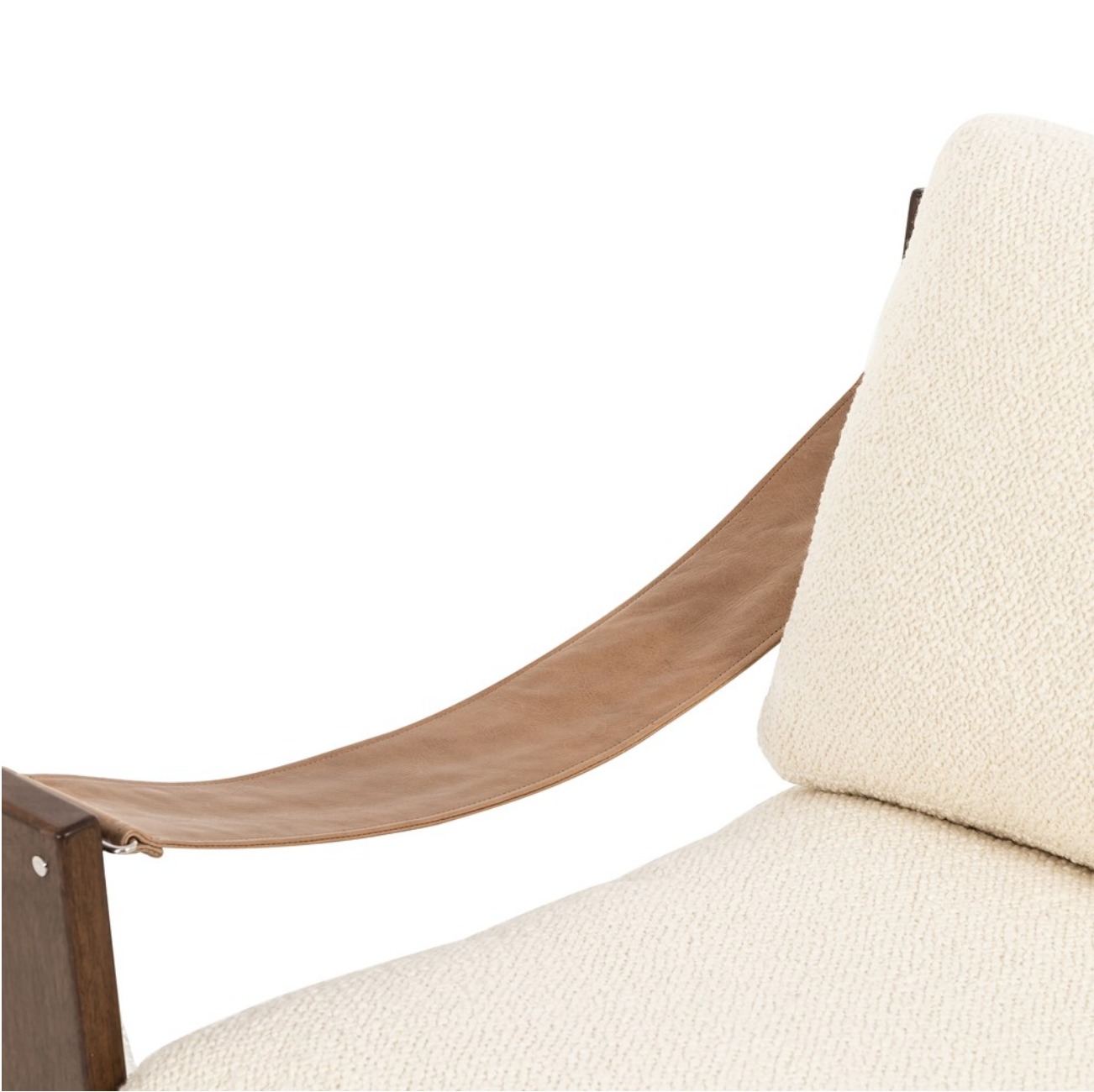 Jordana 33" Occasional Chair - Cream + Dark Ash