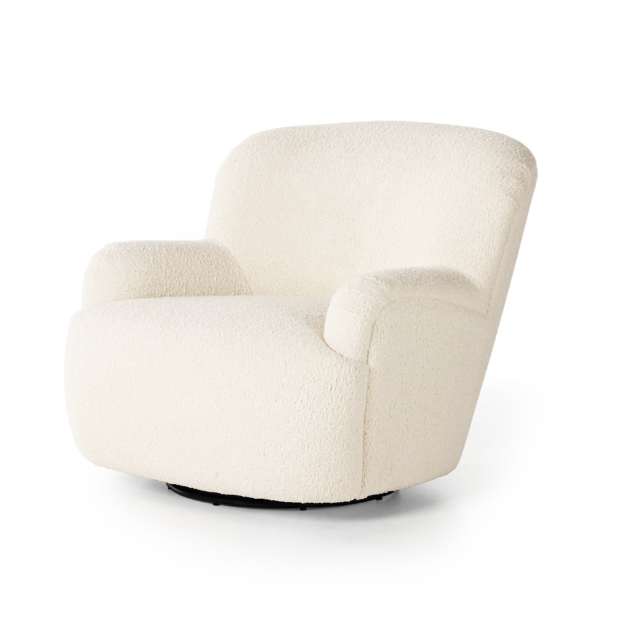 Kabir 35" Swivel Chair - Natural