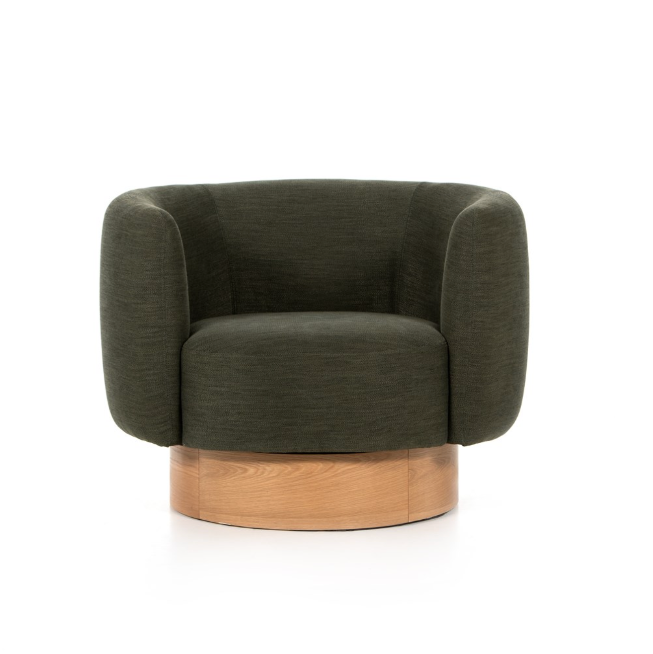 Zenobia 39" Swivel Chair - Moss