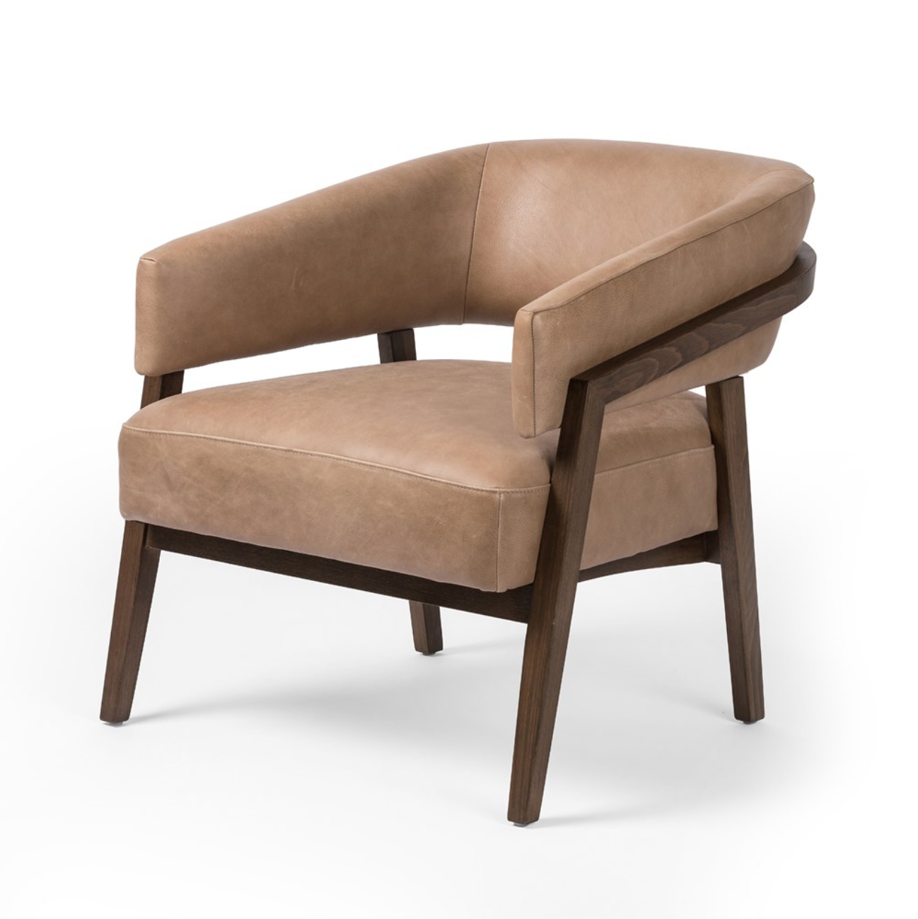 Dasha 29" Top Grain Leather Accent Chair - Palermo Drift