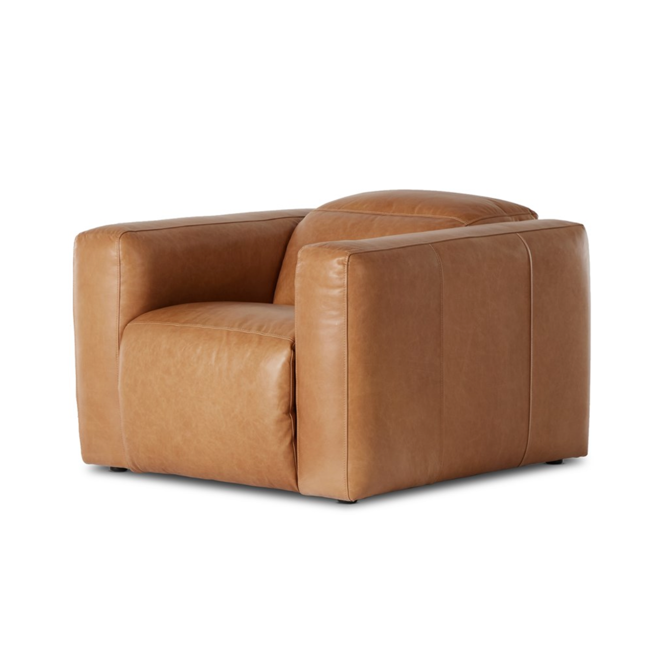 Rhea 45" Top Grain Leather Power Recliner - Butterscotch