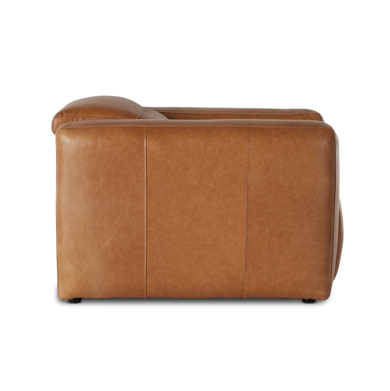 Rhea 45" Top Grain Leather Power Recliner - Butterscotch