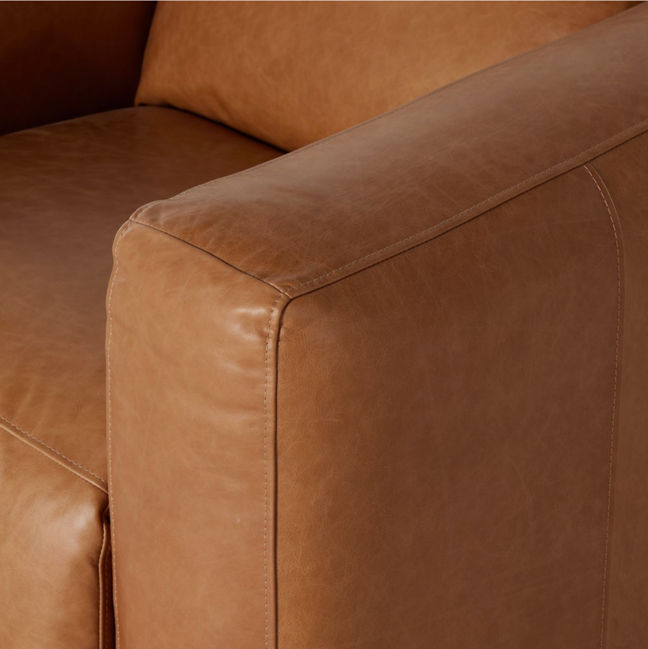 Rhea 45" Top Grain Leather Power Recliner - Butterscotch