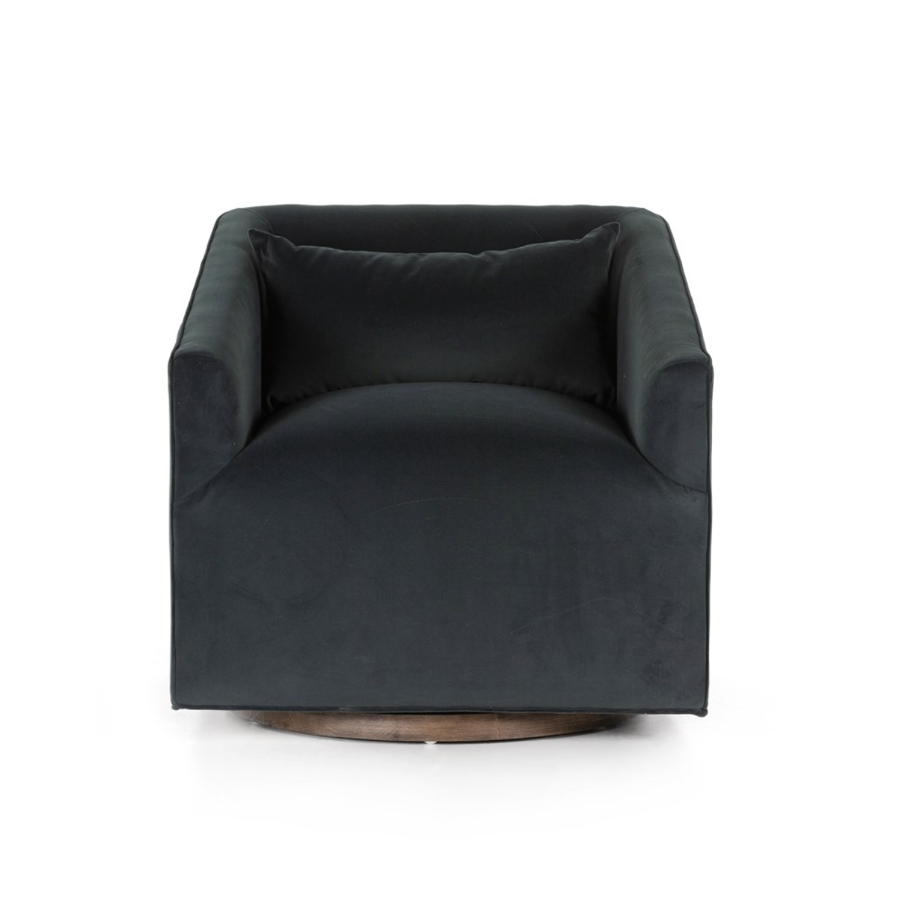 Yul 31" Swivel Chair - Velvet Smoke