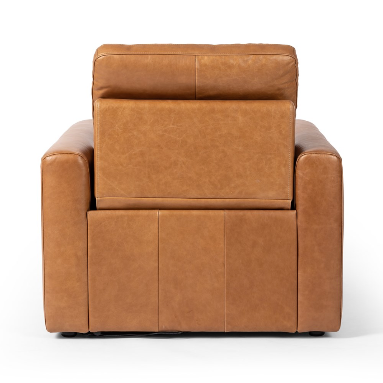 Sammie 34" Top Grain Leather Power Recliner - Butterscotch