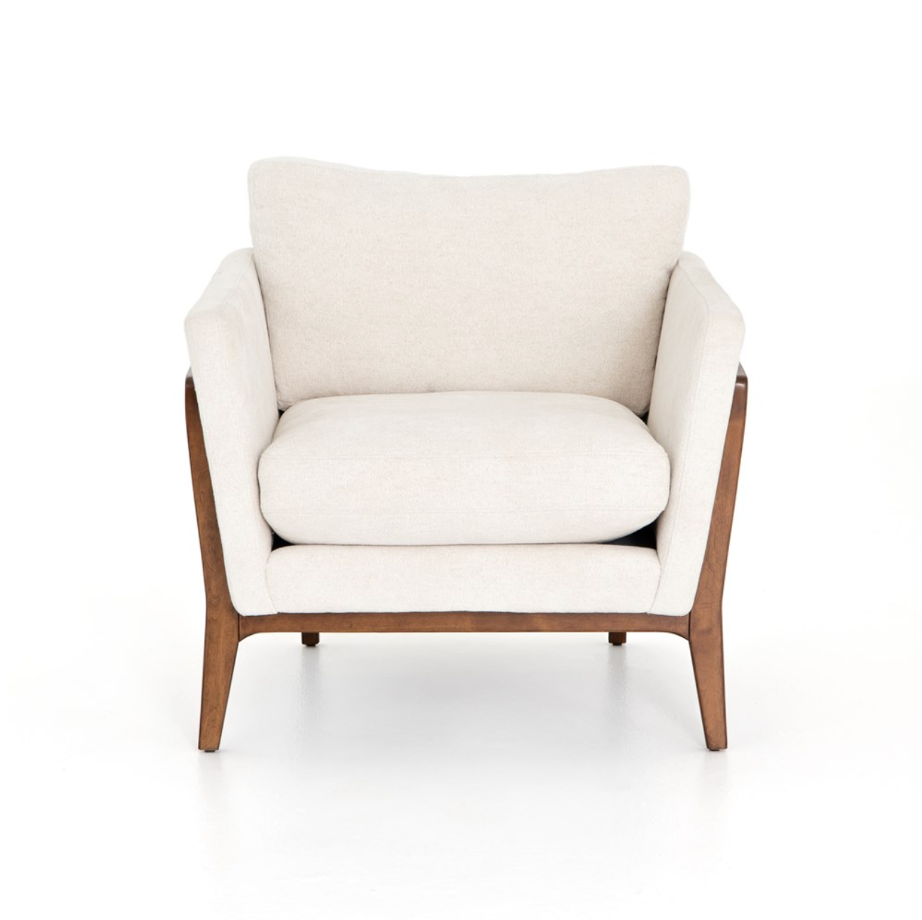 Daniel 32" Occasional Chair - Birch + Cream
