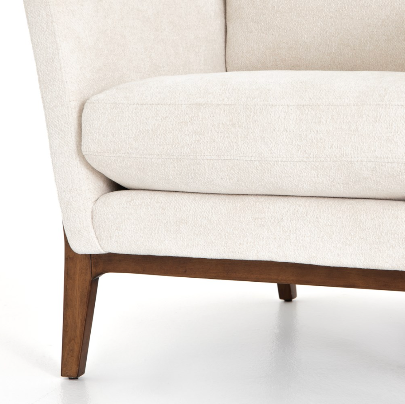 Daniel 32" Occasional Chair - Birch + Cream