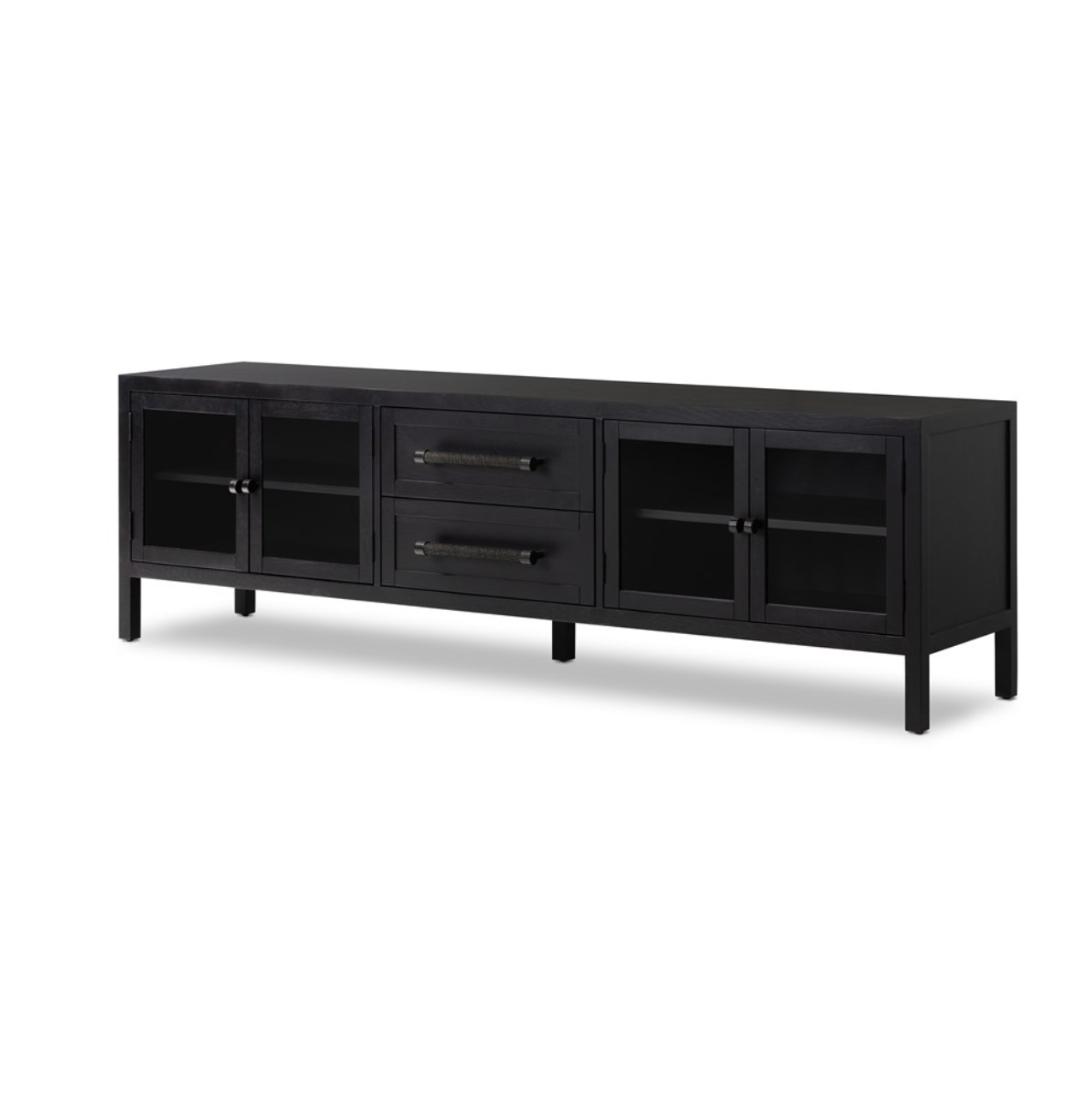 Valkyrie 84" Media Console Table - Black Oak