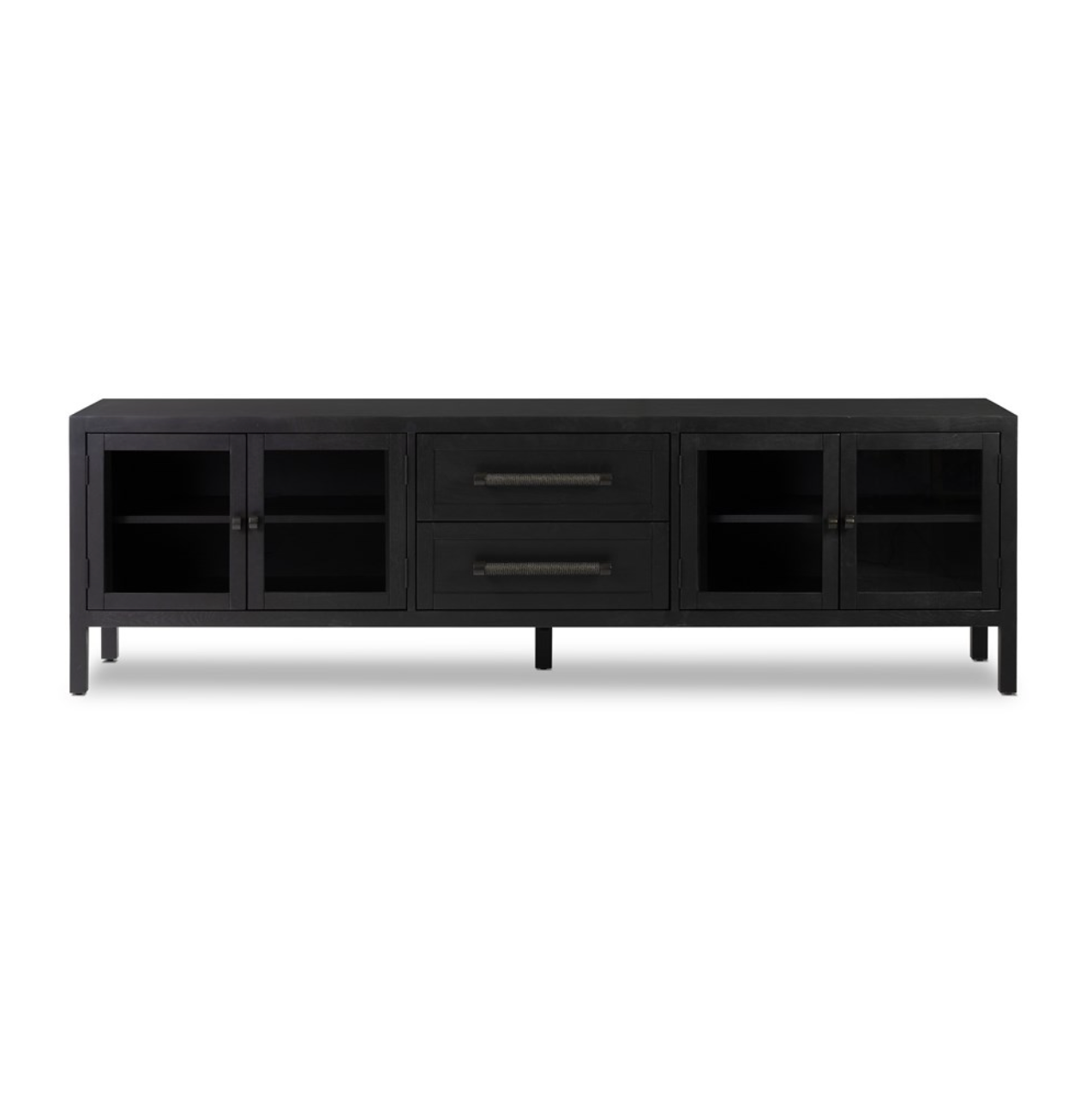 Valkyrie 84" Media Console Table - Black Oak