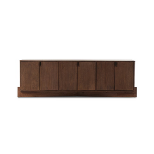 Valor 81" Media Console Table - Chestnut Parawood