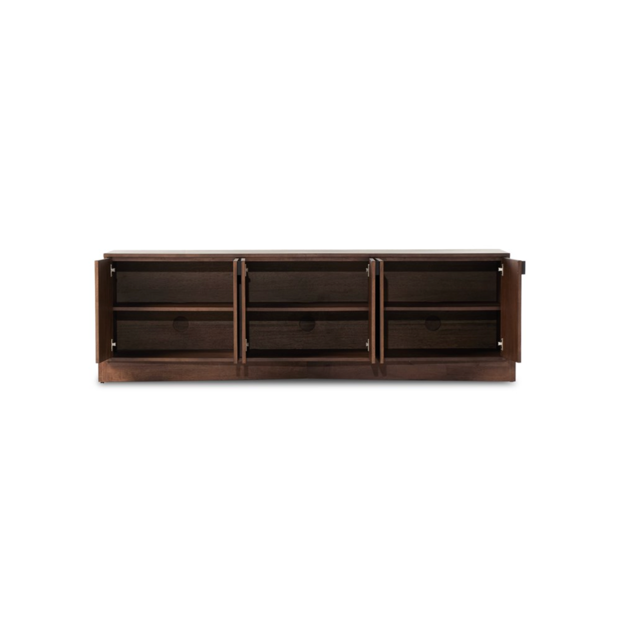Valor 81" Media Console Table - Chestnut Parawood