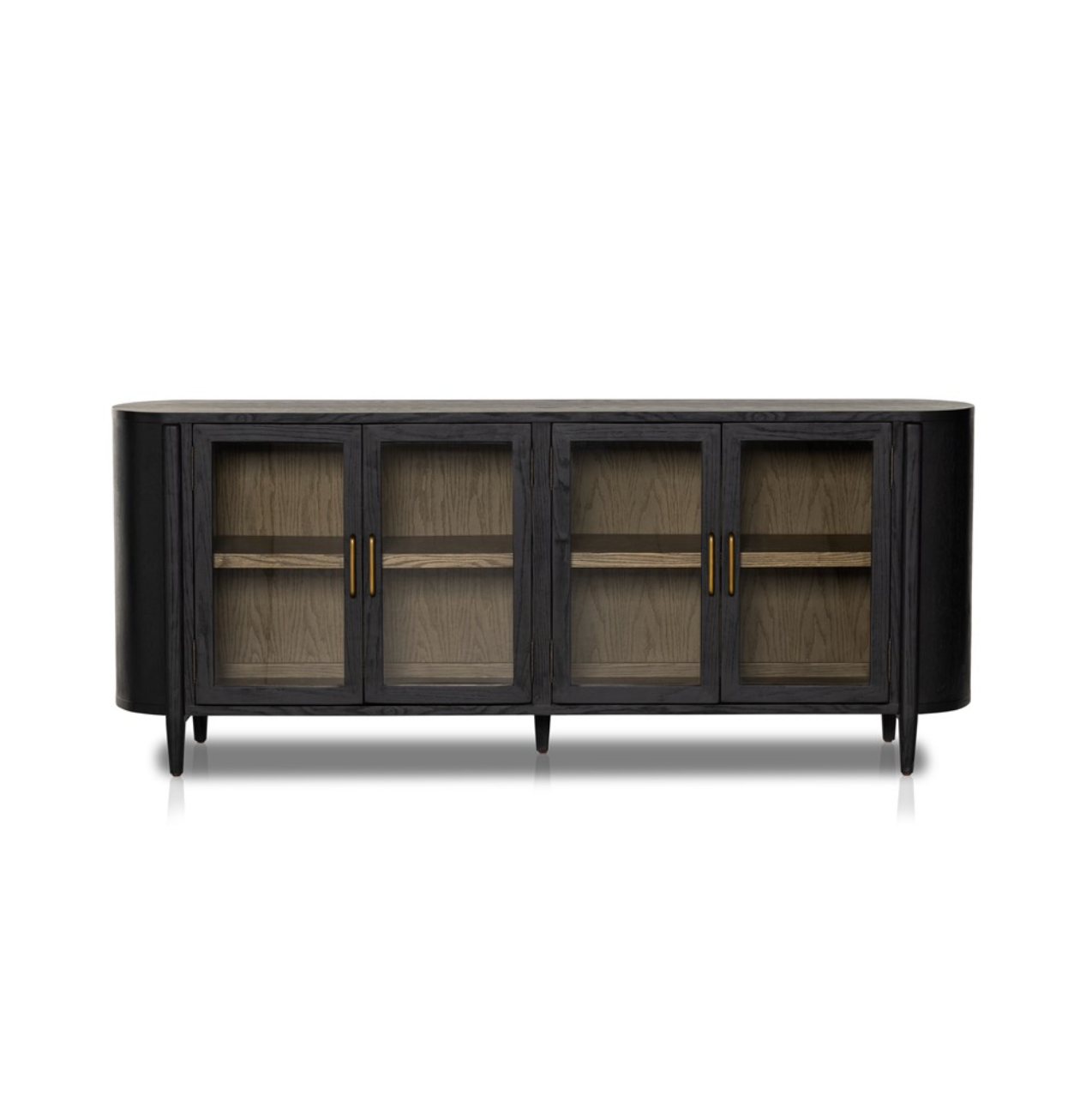 Karina 82" 4 Door Sideboard - Drifted Matte Black