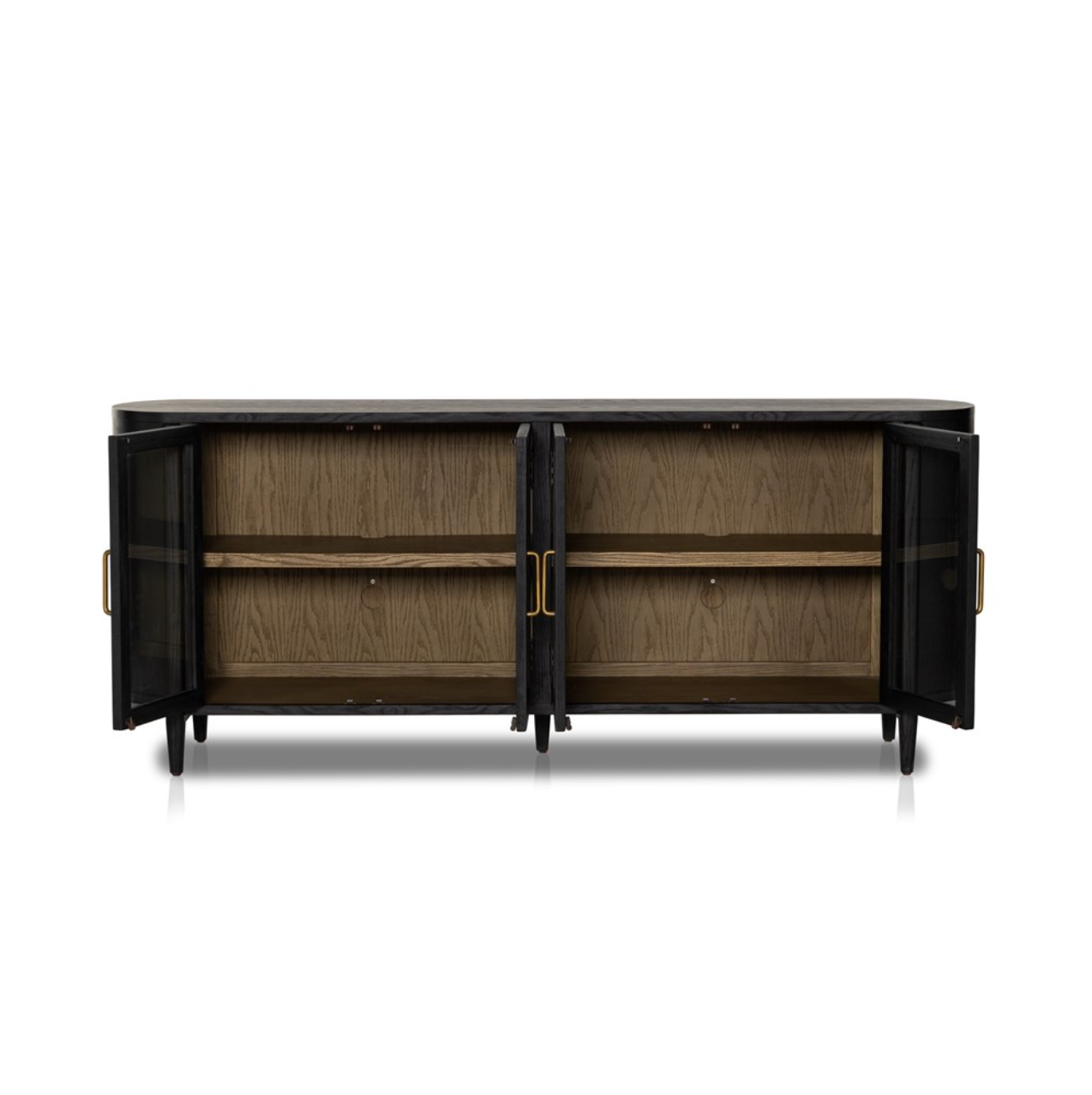 Karina 82" 4 Door Sideboard - Drifted Matte Black
