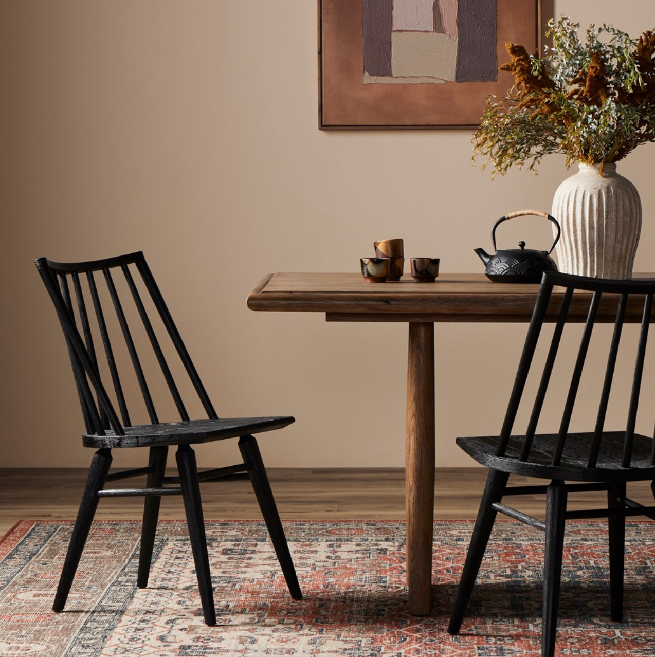 Leanah 19" Dining Chair - Black Oak
