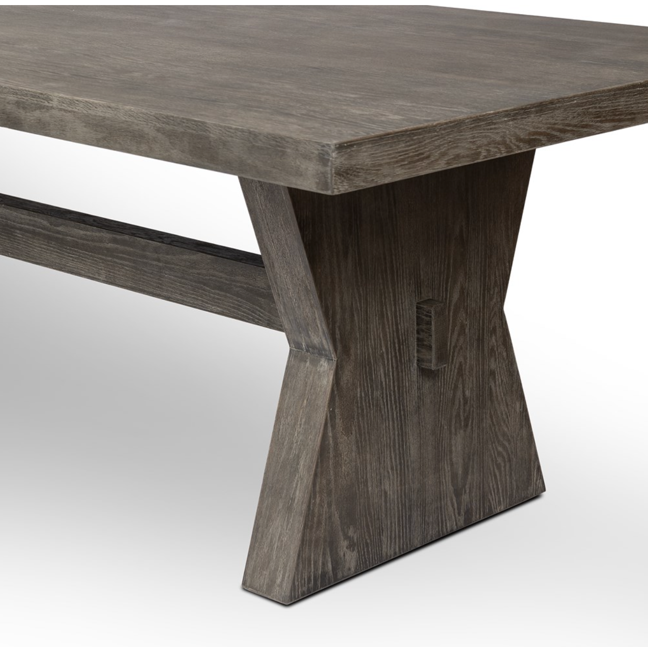 Hanley 108" Dining Table - Burnt Oak