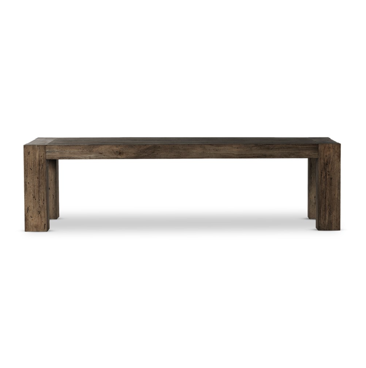 Murano 108" Dining Table - Ebony Rustic Woodworm Oak