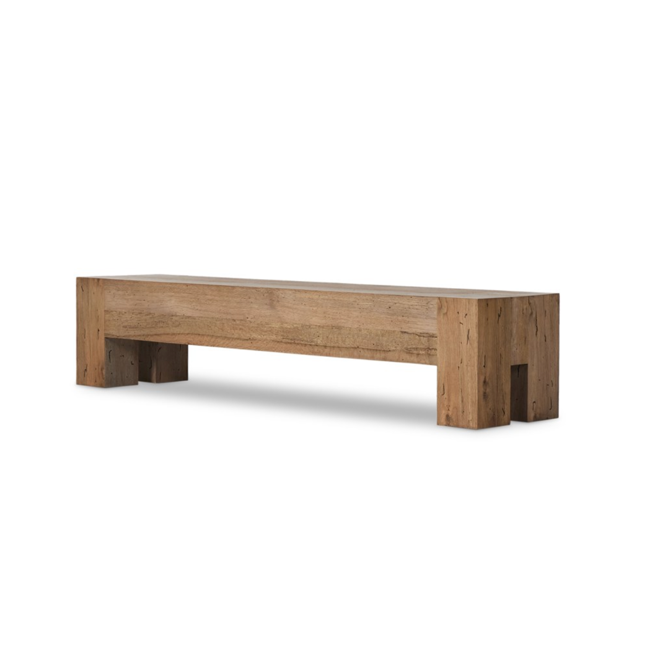 Murano 90" Dining Bench - Rustic Wormwood Oak