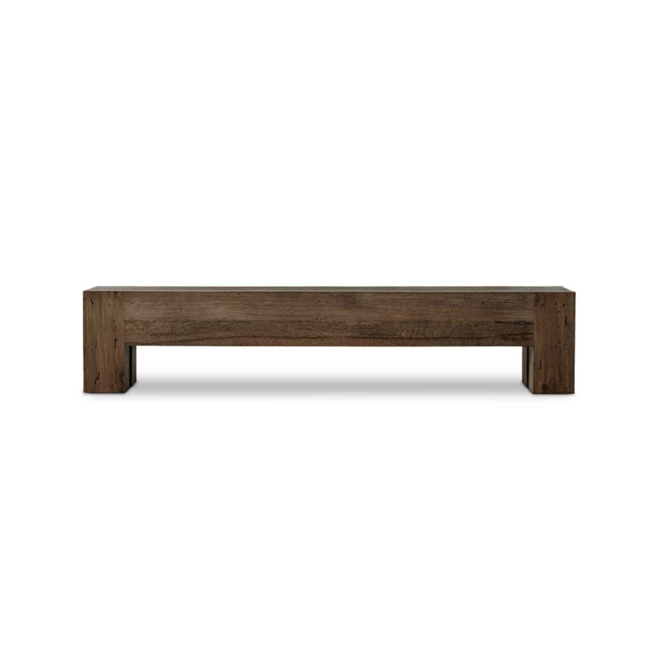 Murano 90" Dining Bench - Ebony Rustic Wormwood Oak