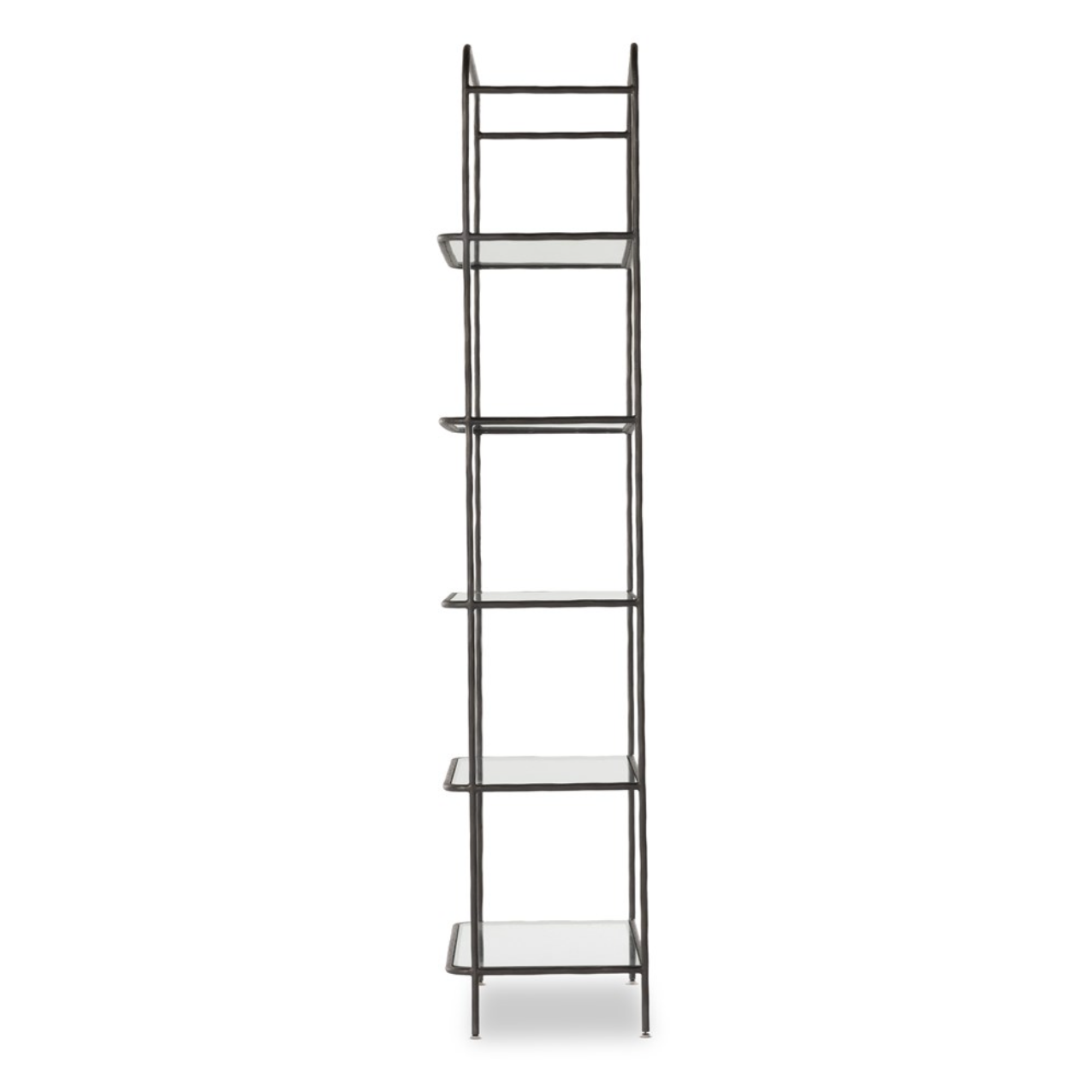 Sasha 42" Bookcase - Hammered Gunmetal