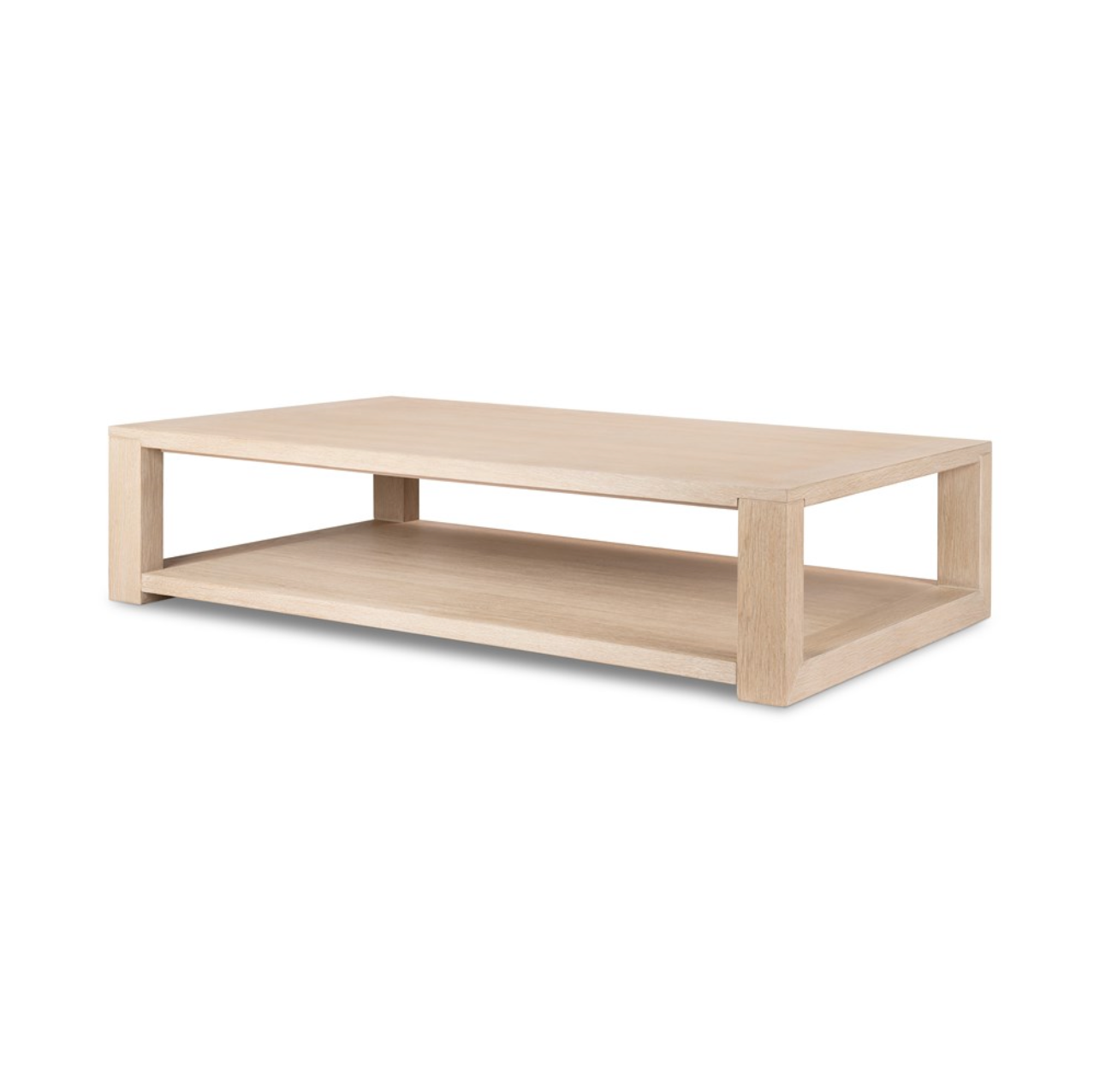 Rowan 67" Coffee Table - Bleached Oak Solid