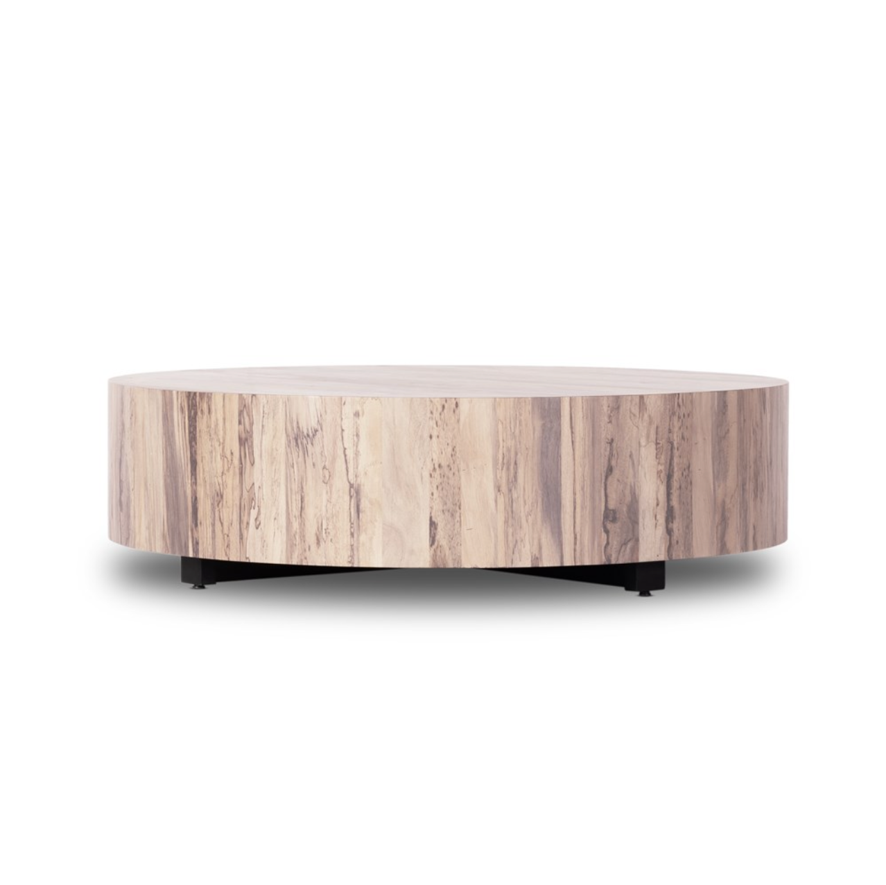 Nolan 55" Round Coffee Table - Ashen Walnut