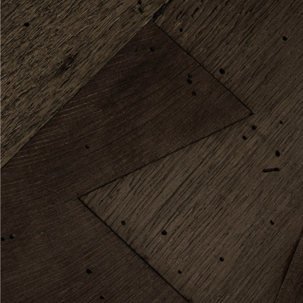 Remy 40" Square Coffee Table - Ebony Rustic Wormwood Oak