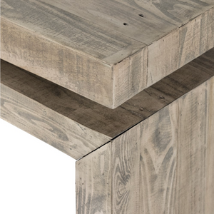 Odette 79" Console Table - Weathered Wheat