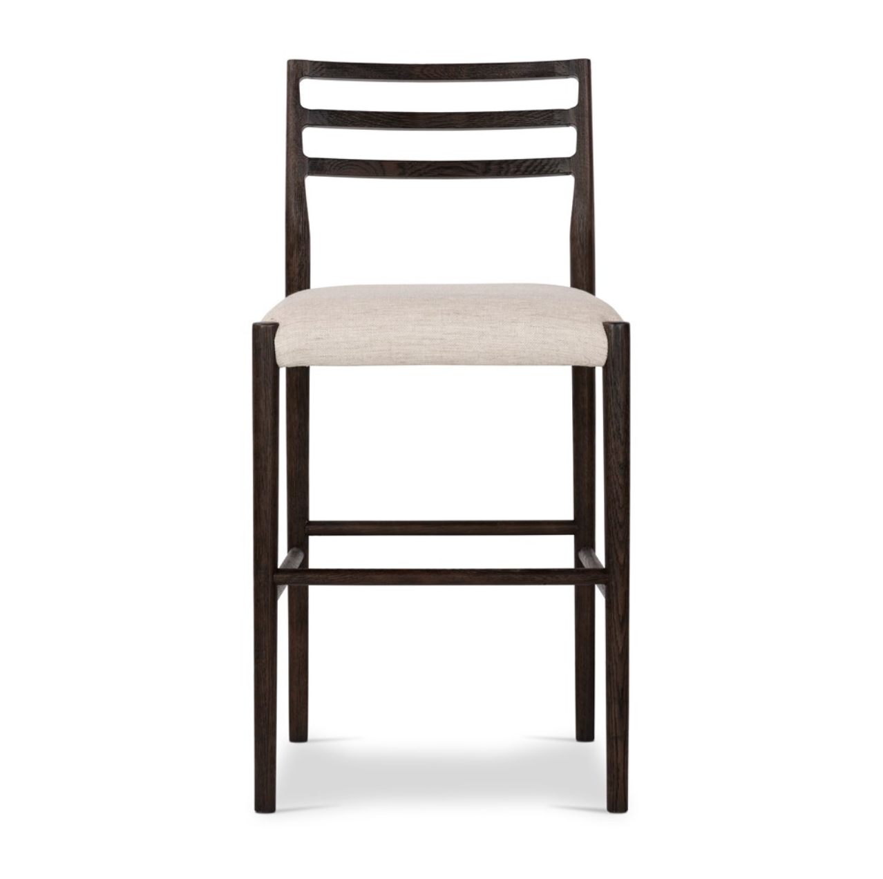 Jolene 44" Barstool - Carbon Oak + Linen