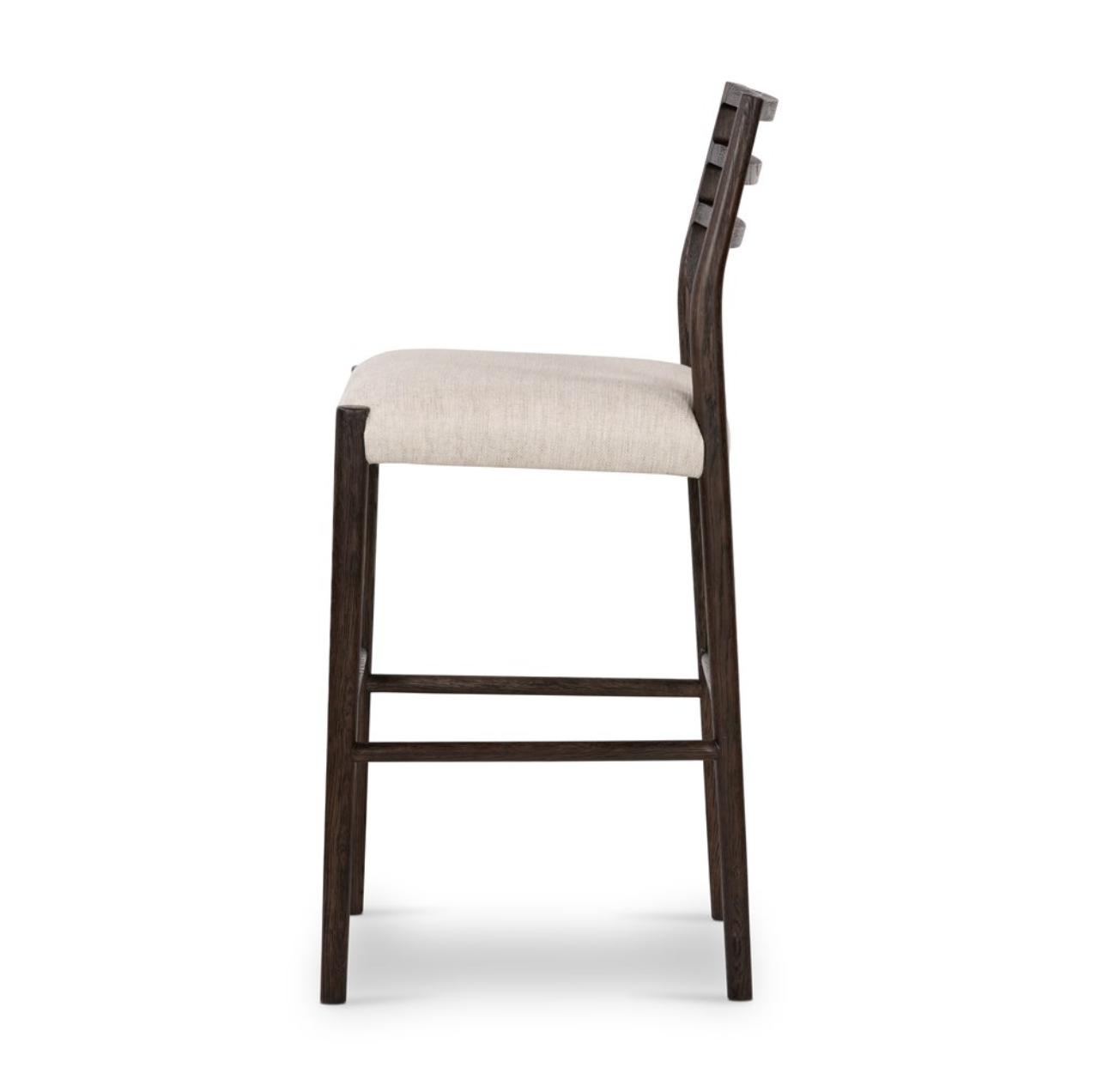 Jolene 44" Barstool - Carbon Oak + Linen