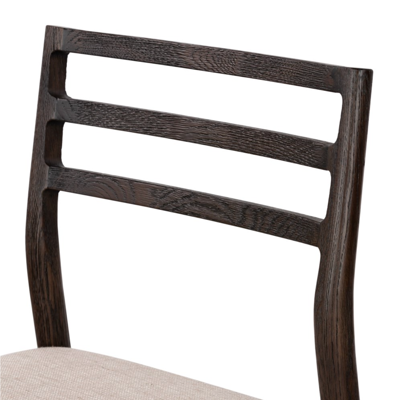 Jolene 44" Barstool - Carbon Oak + Linen