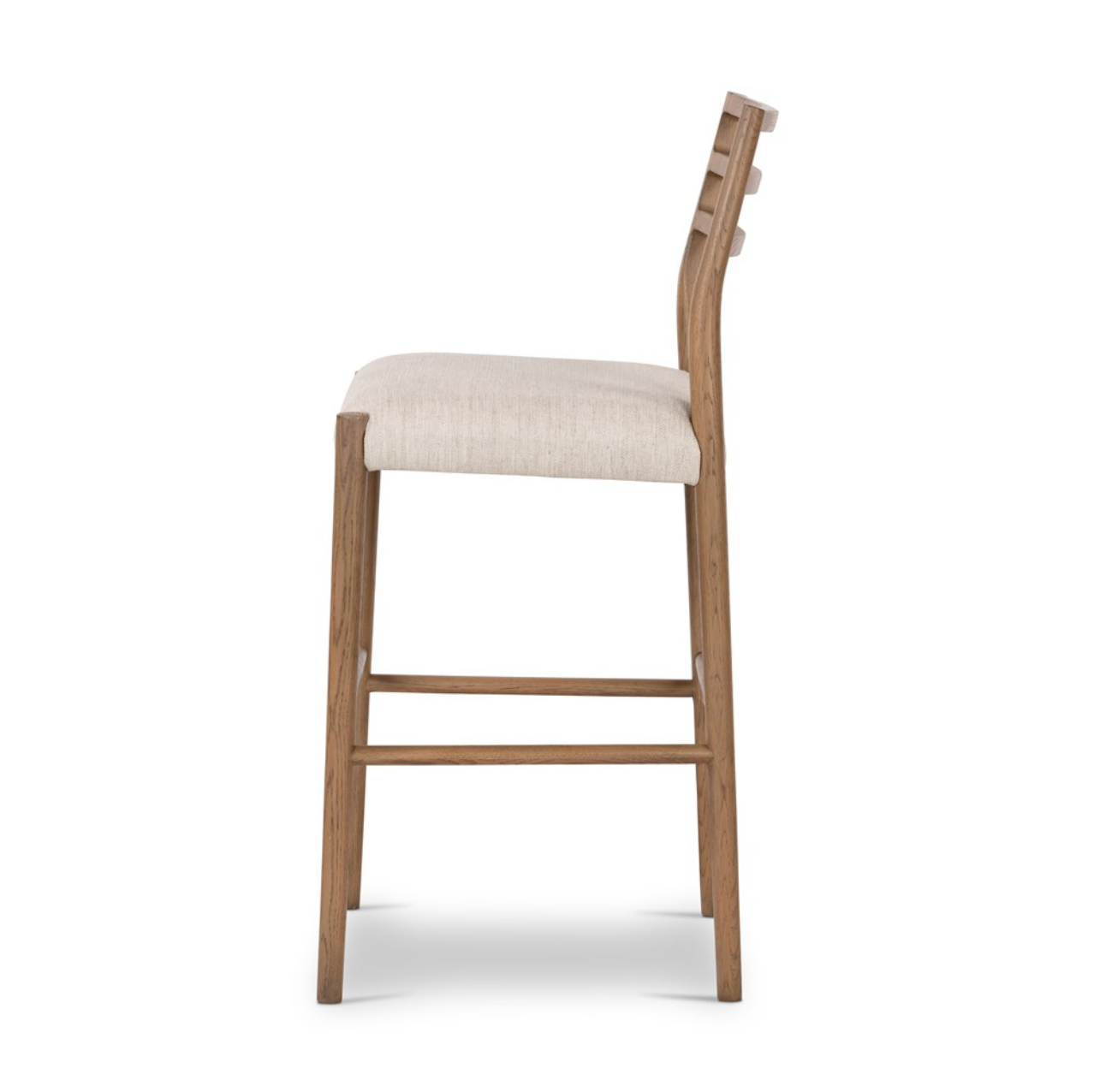 Jolene 40" Counter Stool - Light Oak + Linen