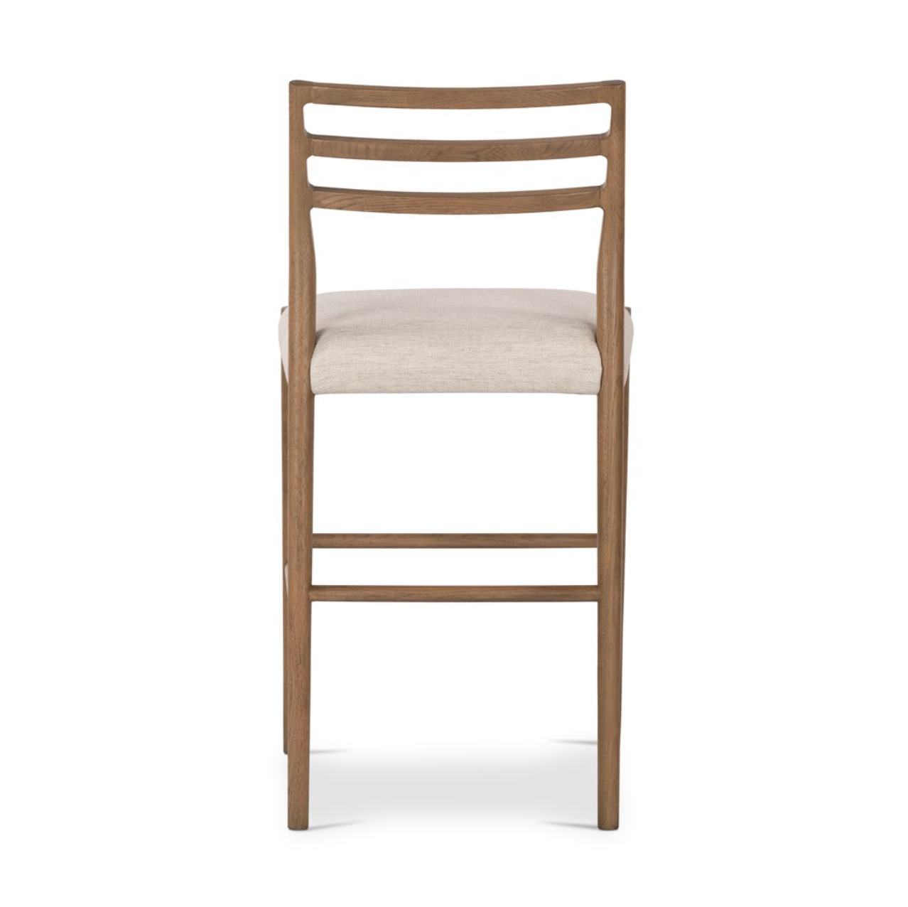 Jolene 44" Barstool - Light Oak + Linen