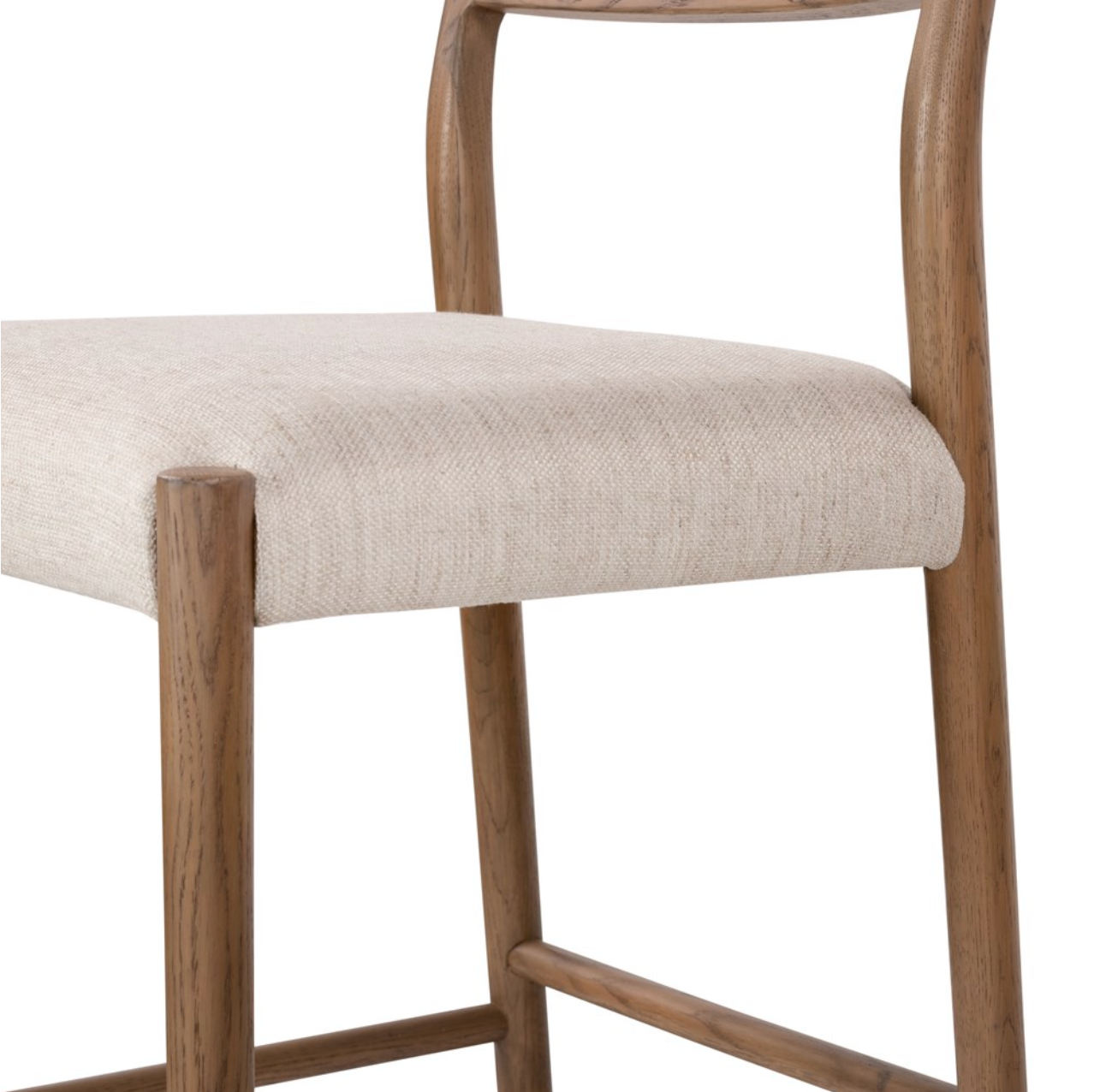 Jolene 40" Counter Stool - Light Oak + Linen