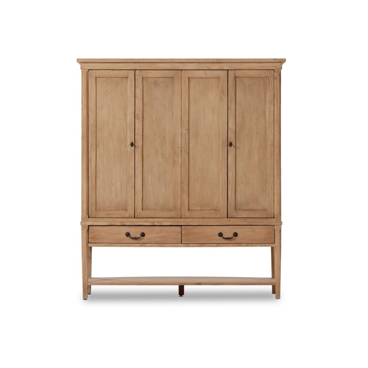Brunswick 60" 4 Door Storage Cabinet - Aged Pine