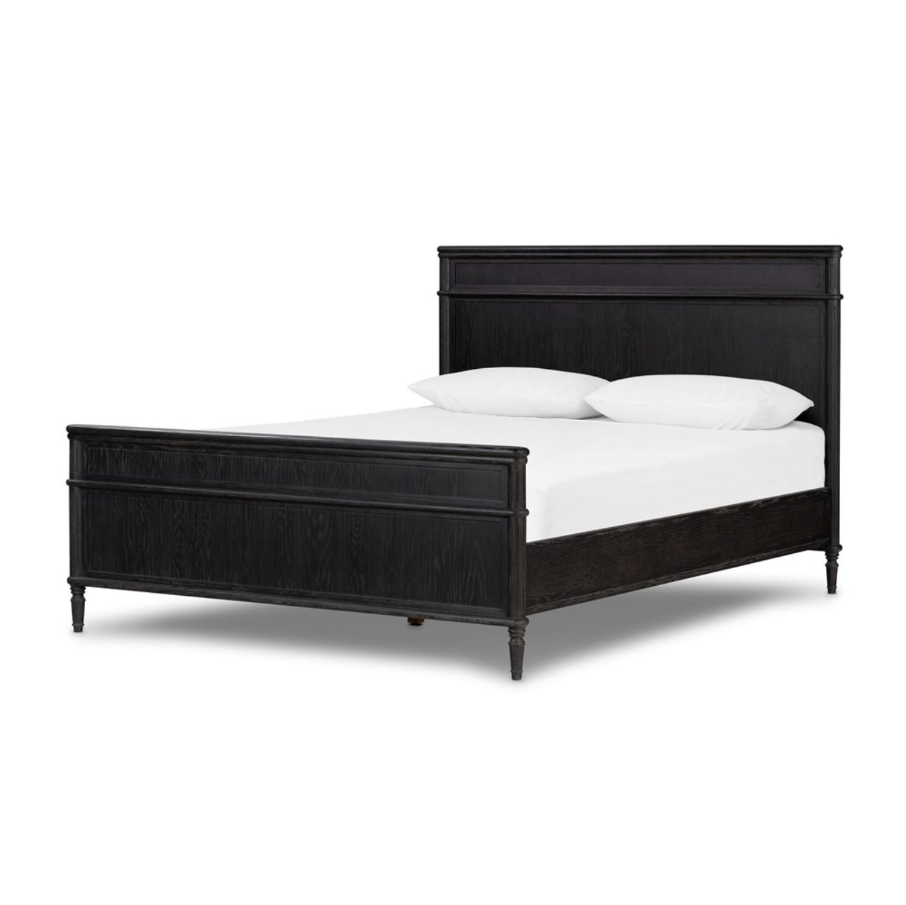 Eloise 65" Queen Bed - Distressed Black