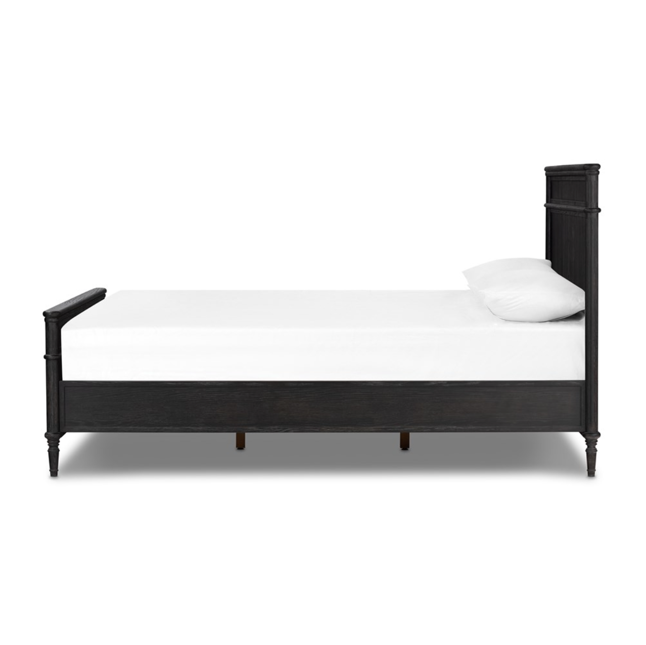 Eloise 65" Queen Bed - Distressed Black
