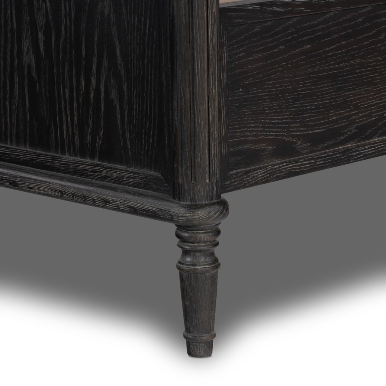 Eloise 81" King Bed - Distressed Black