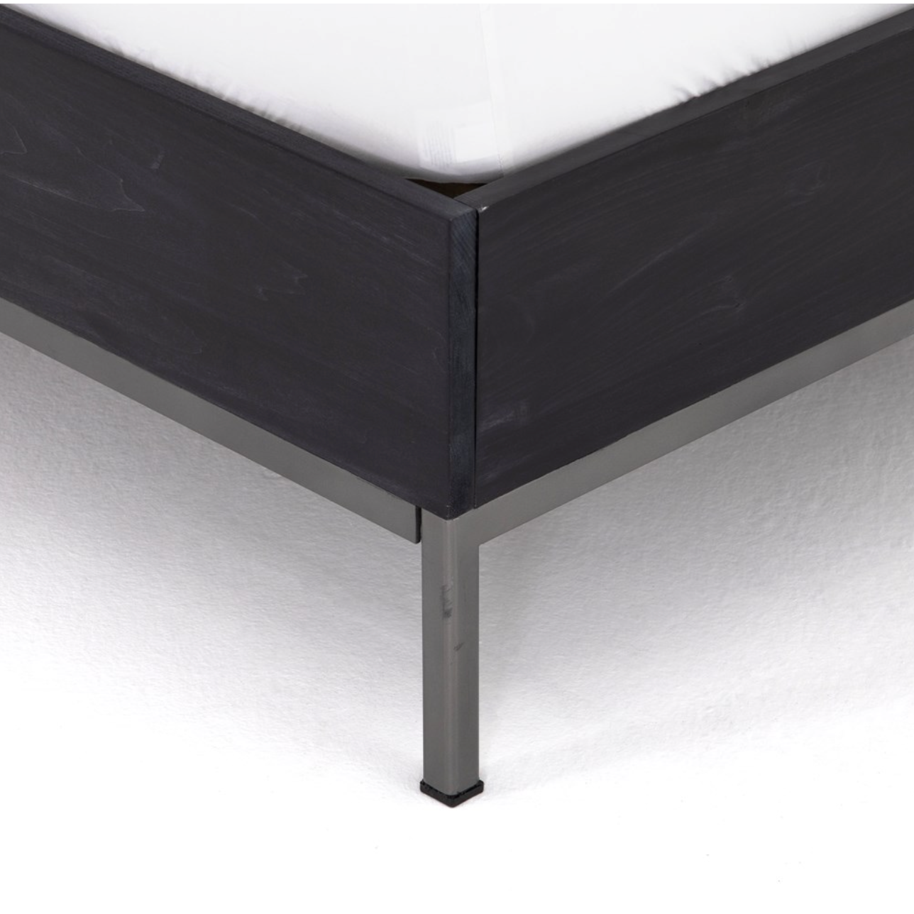 Naomi 62" Queen Bed - Black Wash Poplar