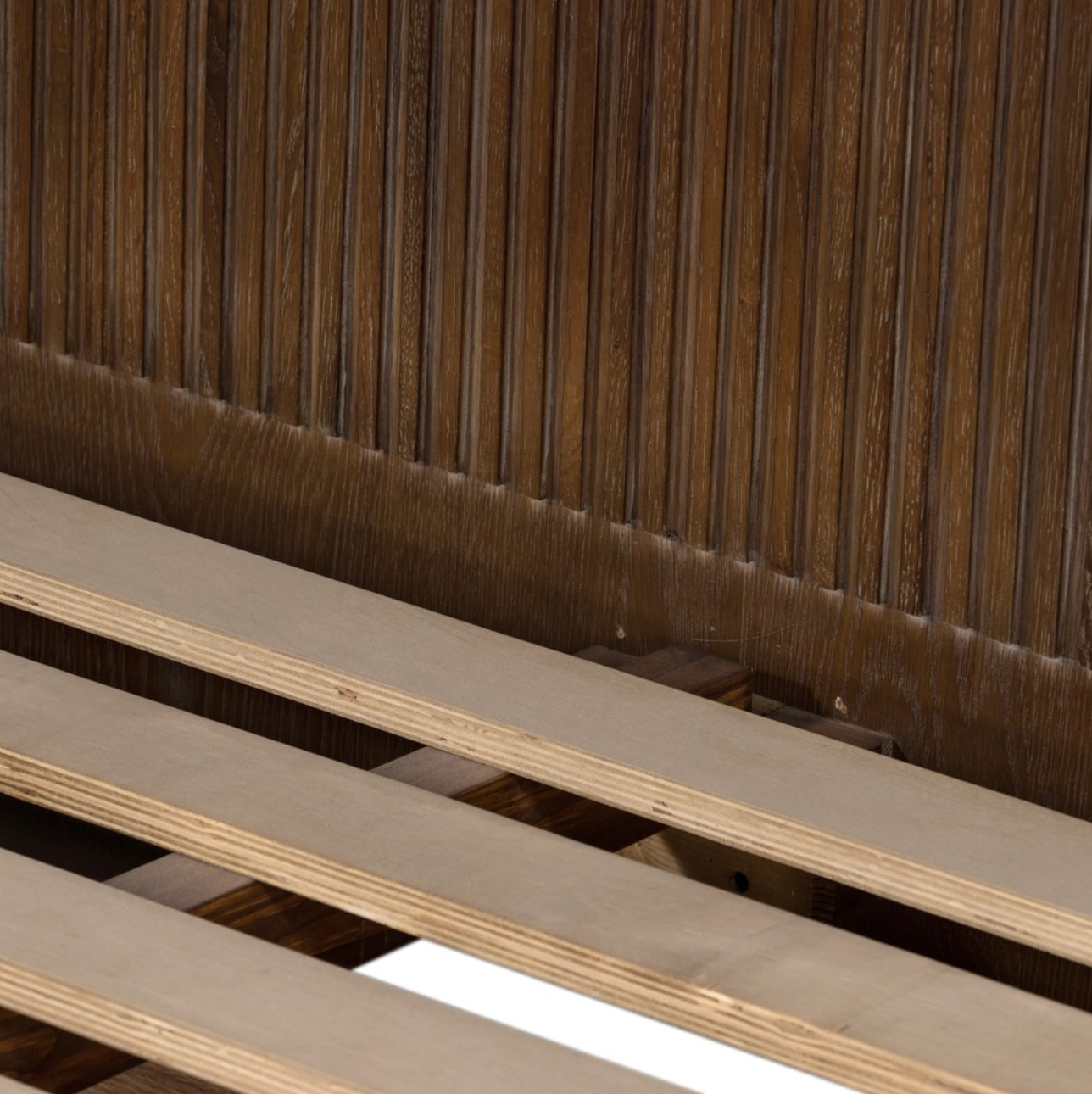 Danvers 80" King Bed - Dark Brown Oak