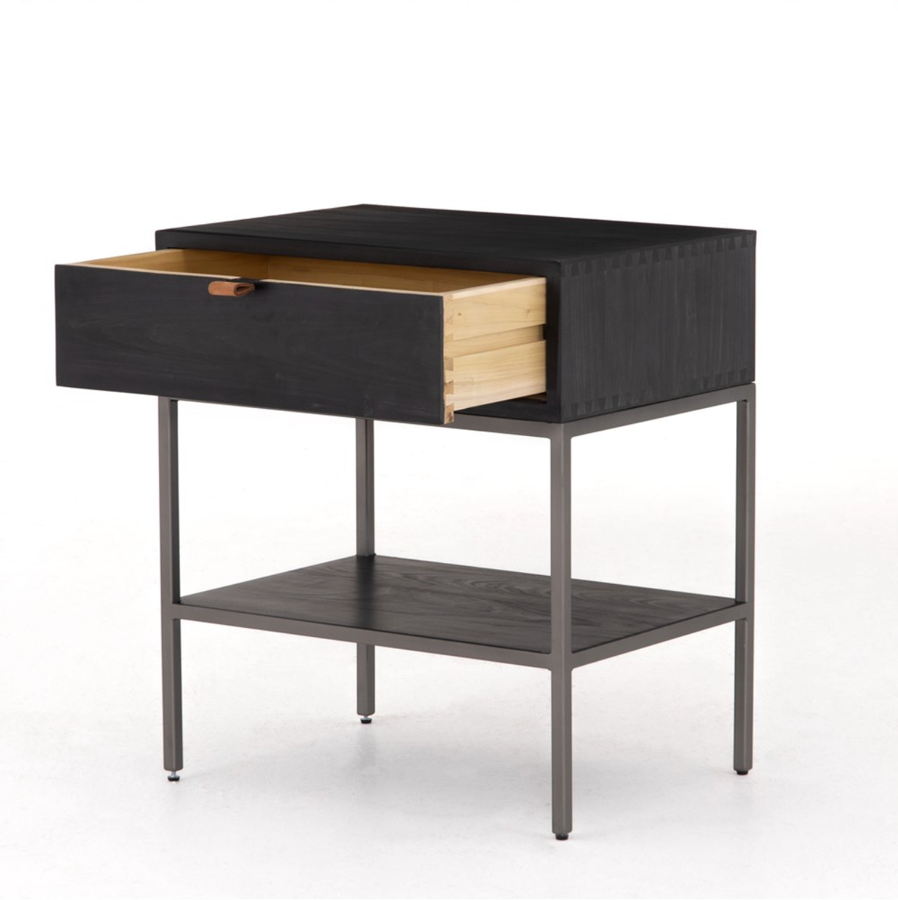 Marcel 24" Nightstand - Black Wash Poplar