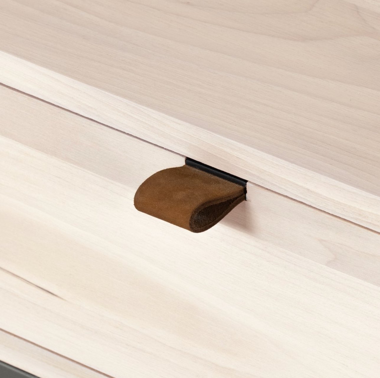 Marcel 24" Nightstand - Dove Poplar + Iron