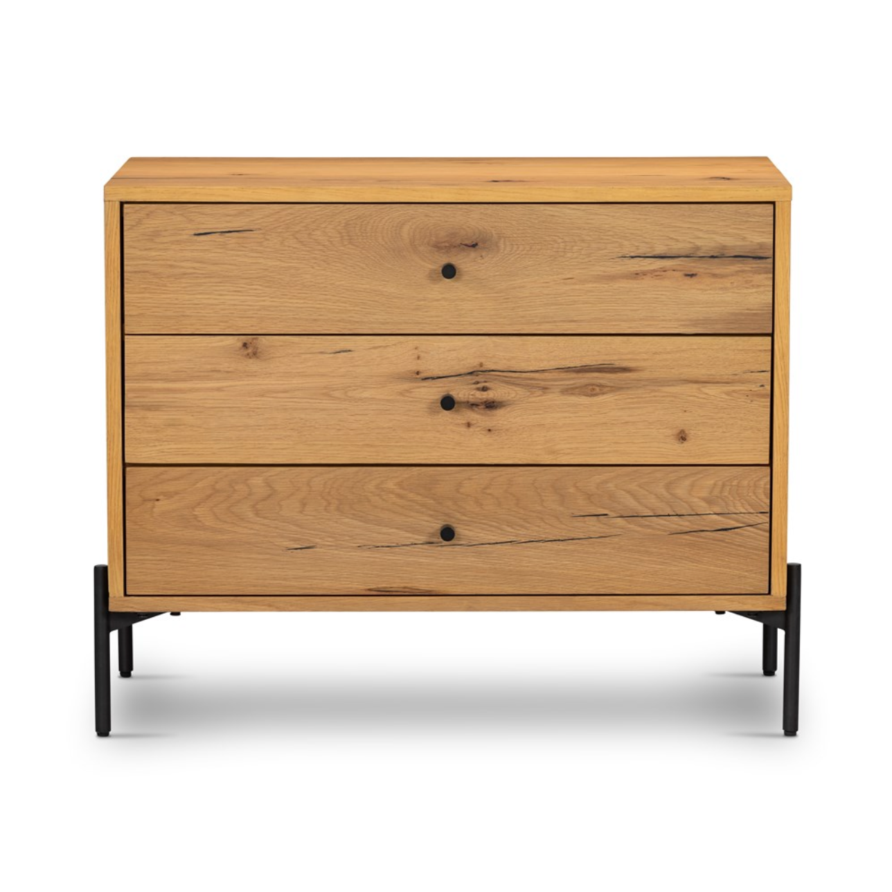 Easton 33" 3 Drawer Nightstand - Light Oak