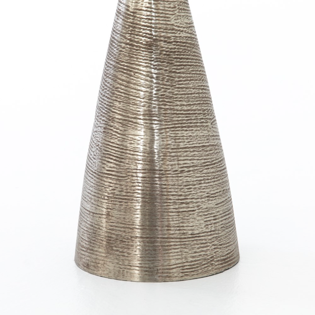 Marcelo 16" Pedestal Table - Brushed Nickel