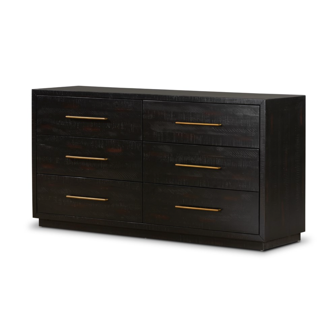 Yasmin 60" 6 Drawer Dresser - Burnish Black