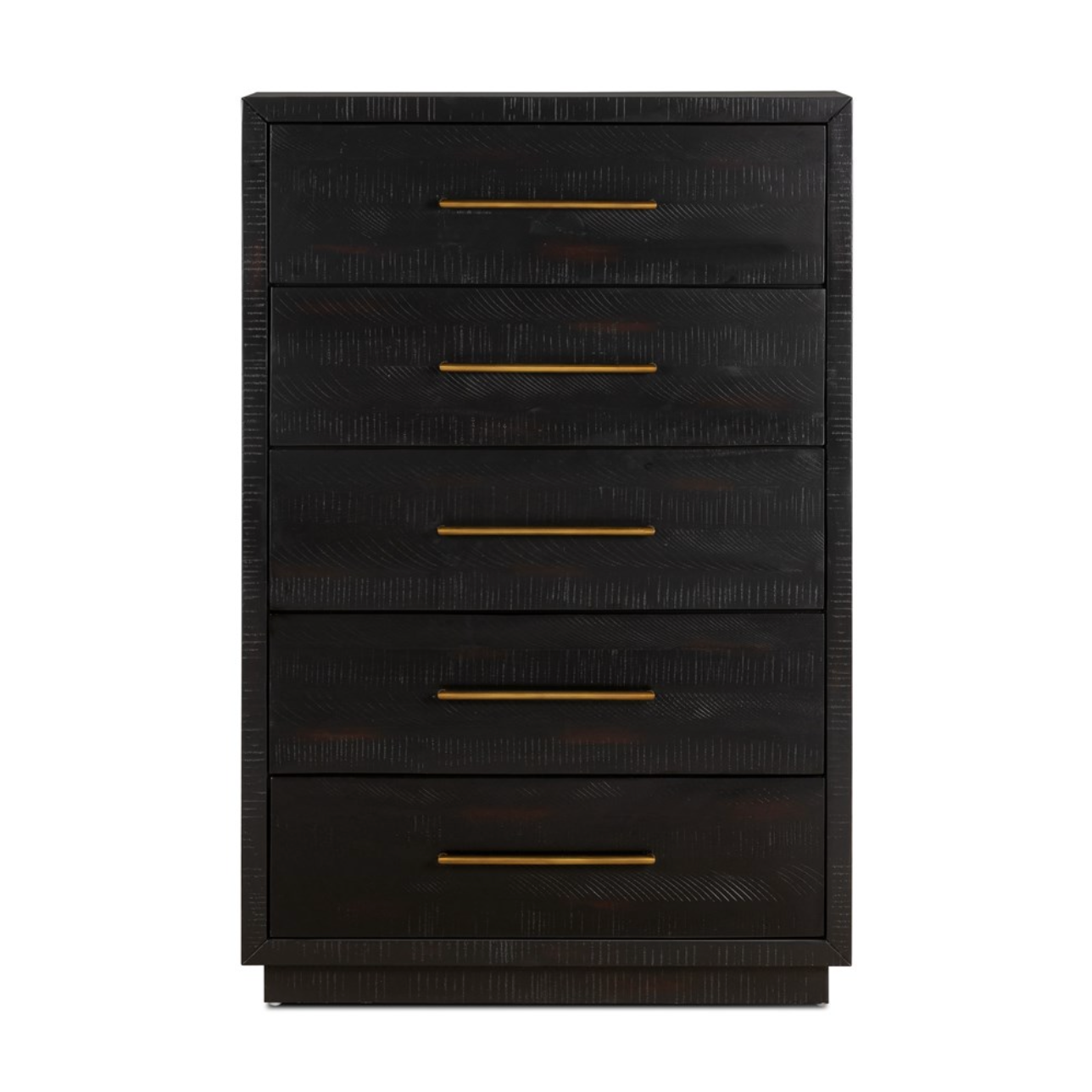 Yasmin 30" Tall 5 Drawer Dresser - Burnish Black