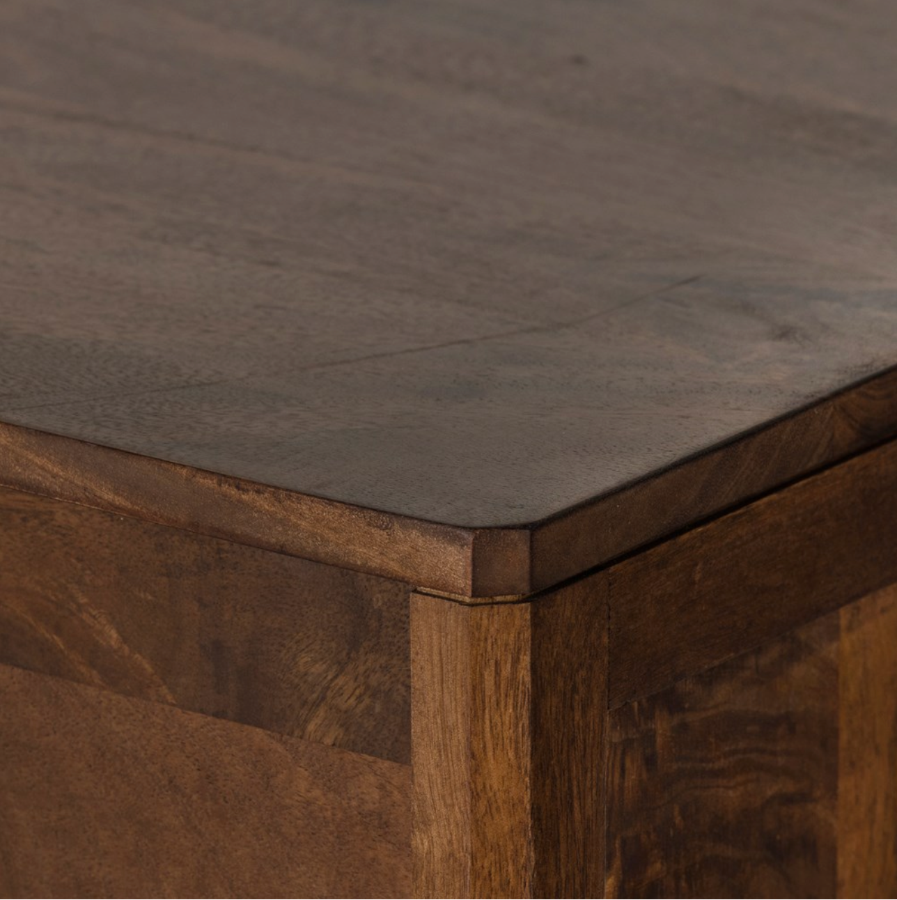 Marcelo 34" Tall 3 Drawer Chest - Brown Wash Mango