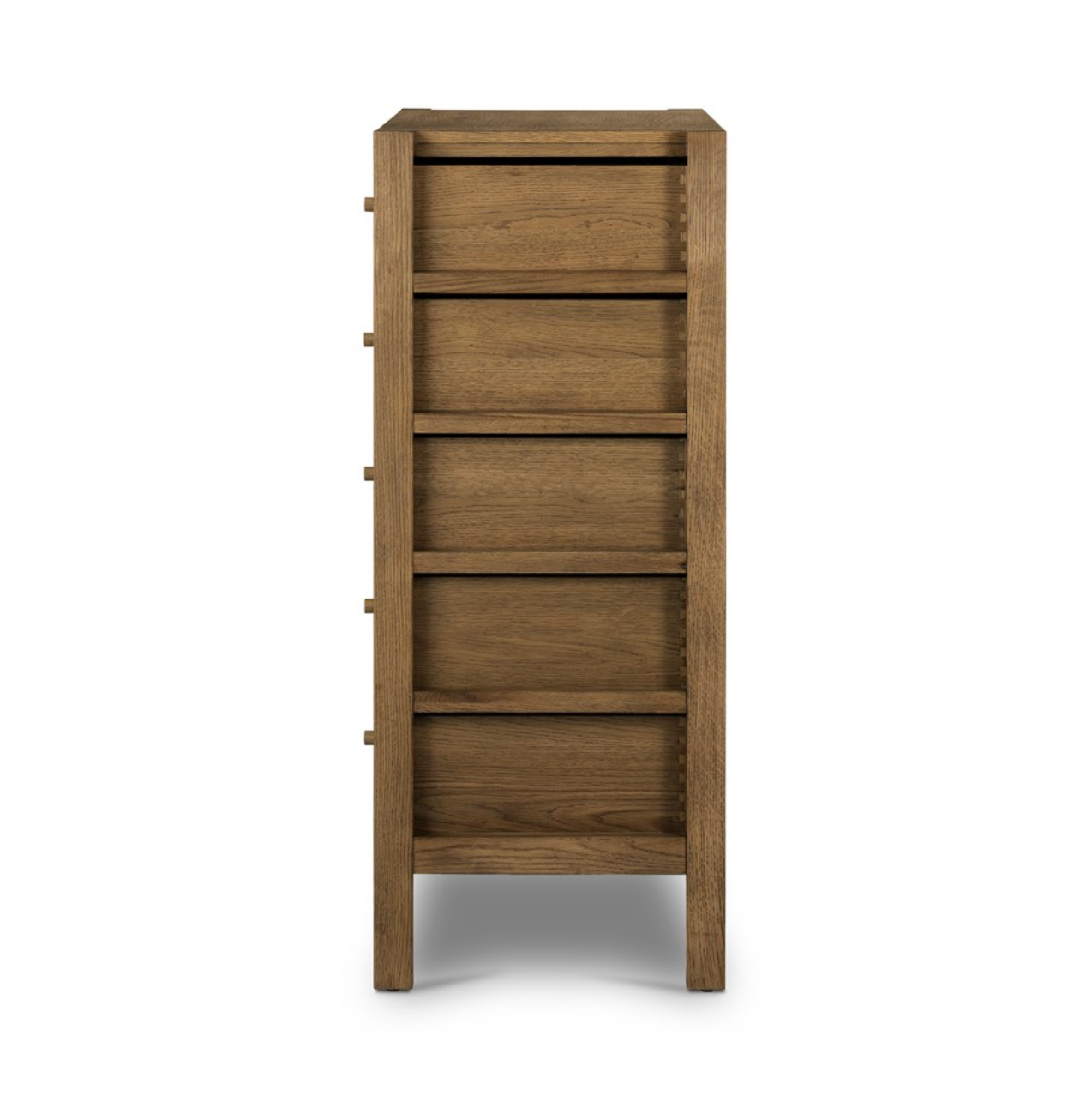 Niccola 34" 5 Drawer Dresser - Tawny Oak